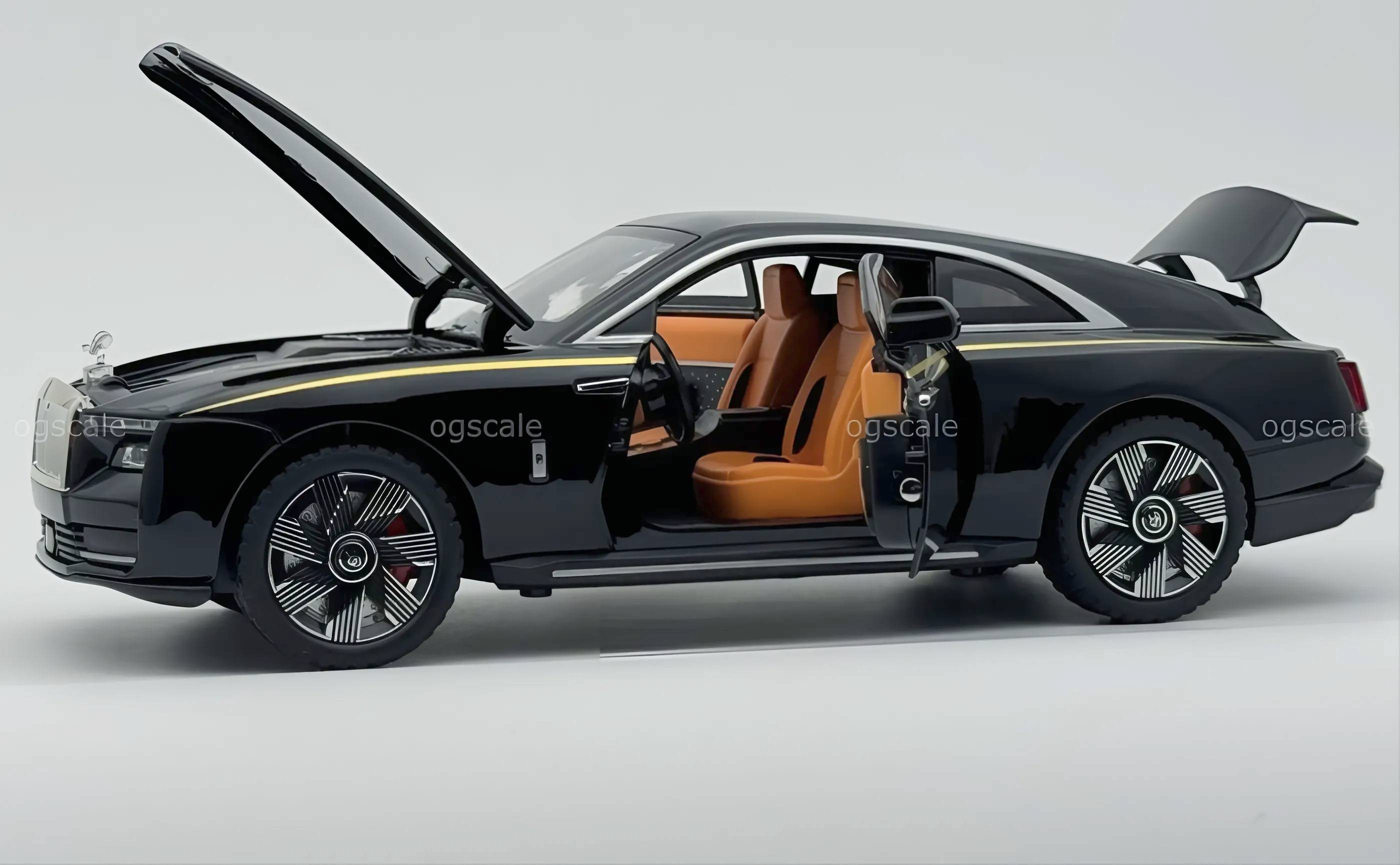 Rolls Royce Spectre diecast scale model car collectible - Large size