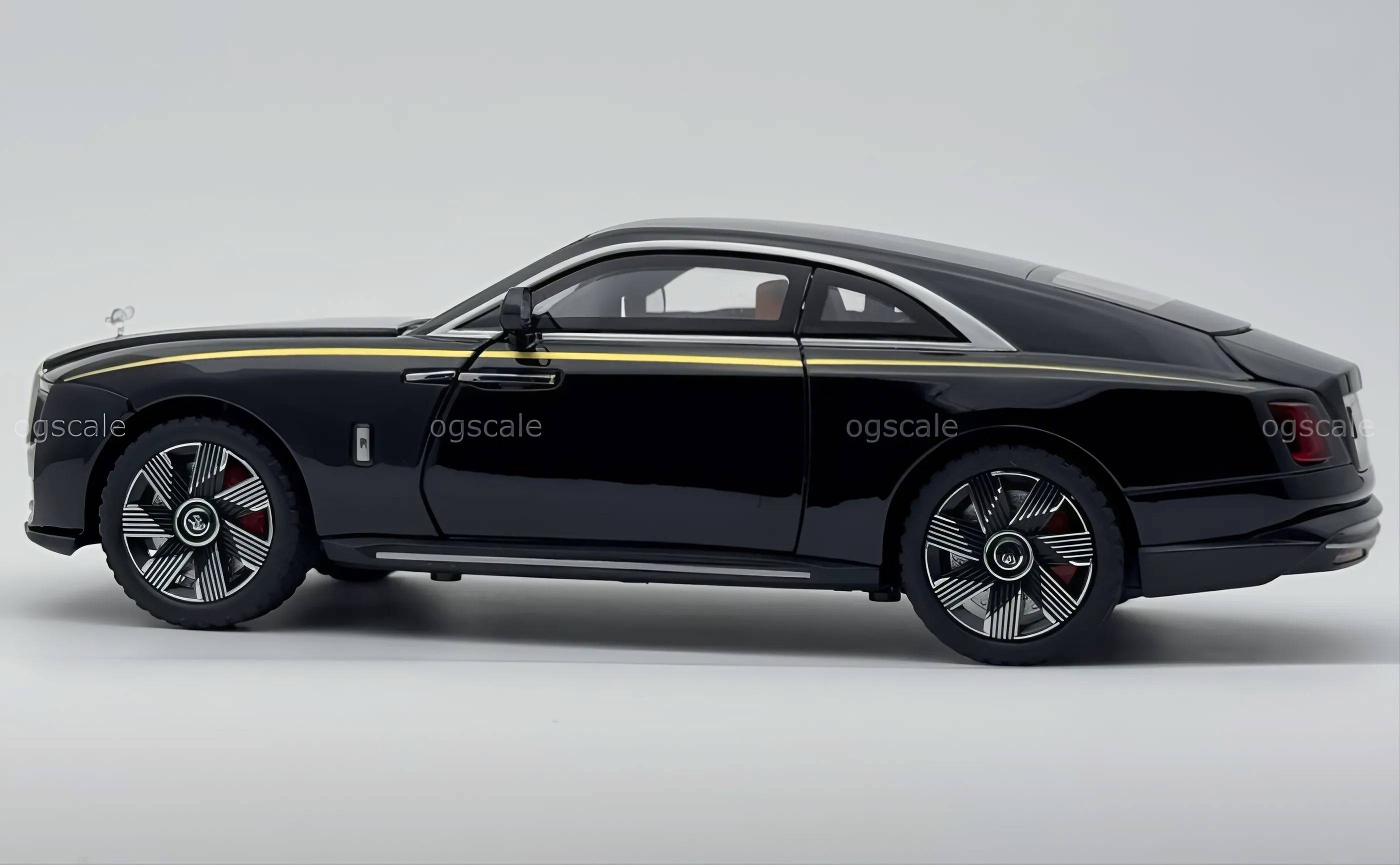 Rolls Royce Spectre diecast scale model car collectible - Large size