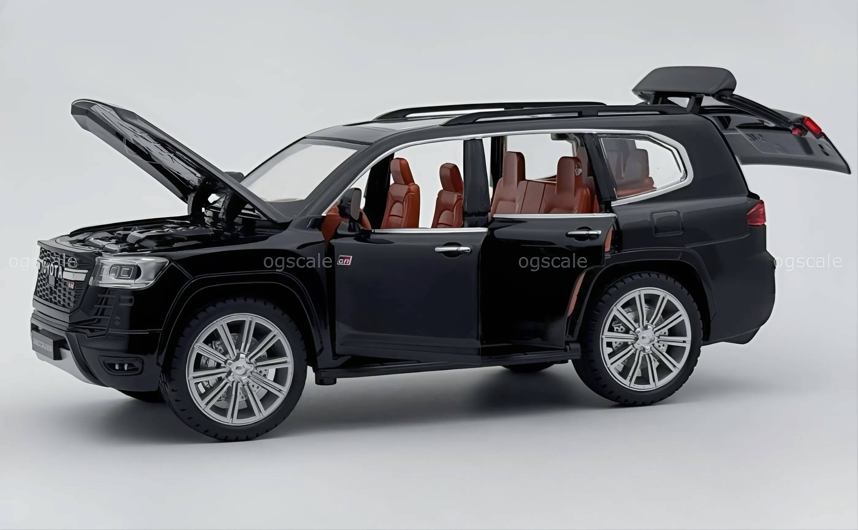 Toyota LC300 GR Sport diecast scale model miniature car - Large size
