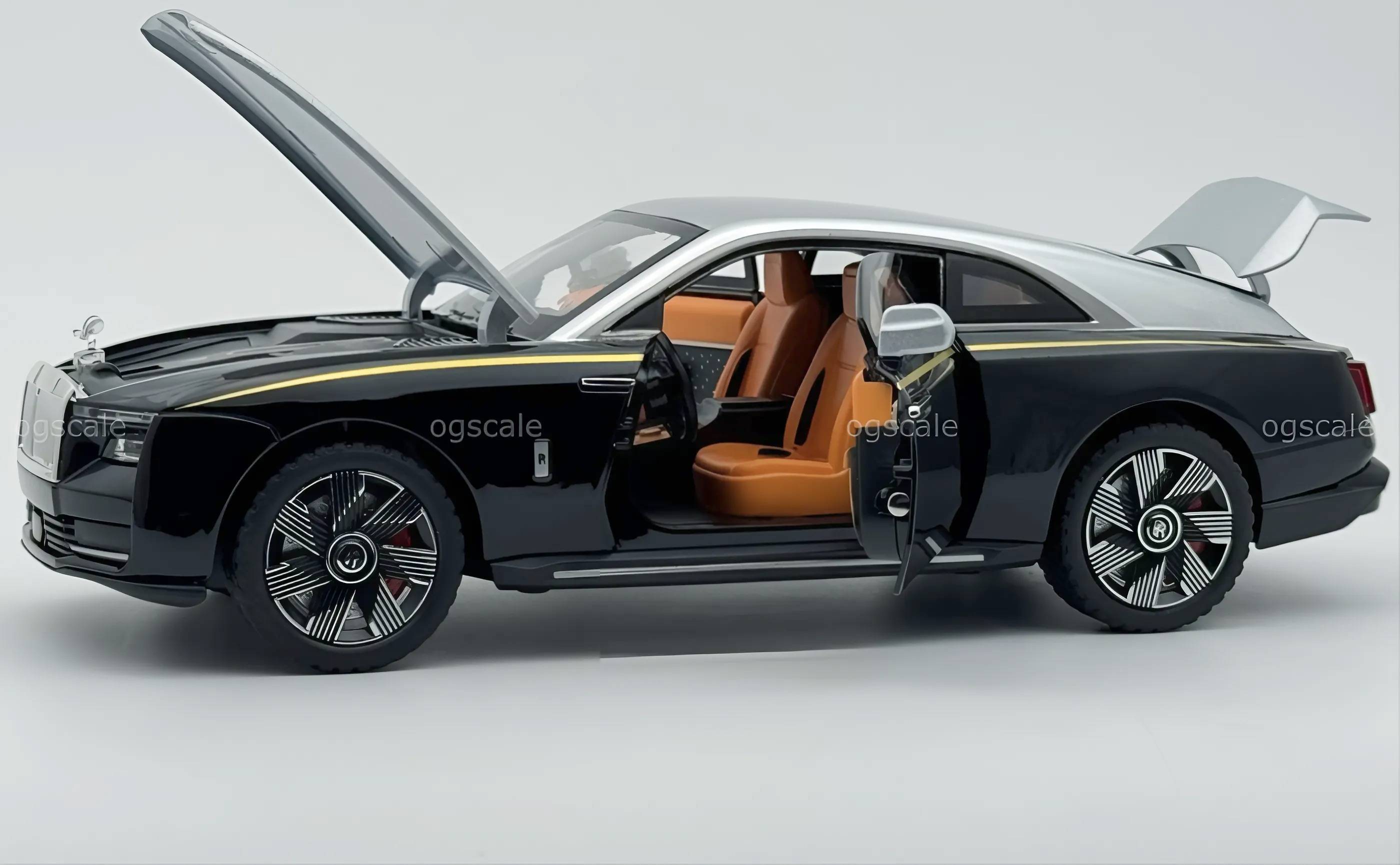 Rolls Royce Spectre diecast scale model car collectible - Large size