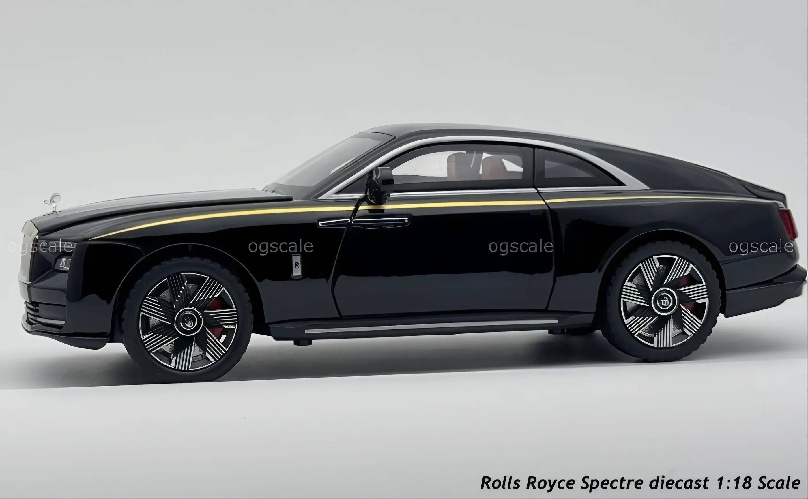 Rolls Royce Spectre diecast scale model car collectible - Large size
