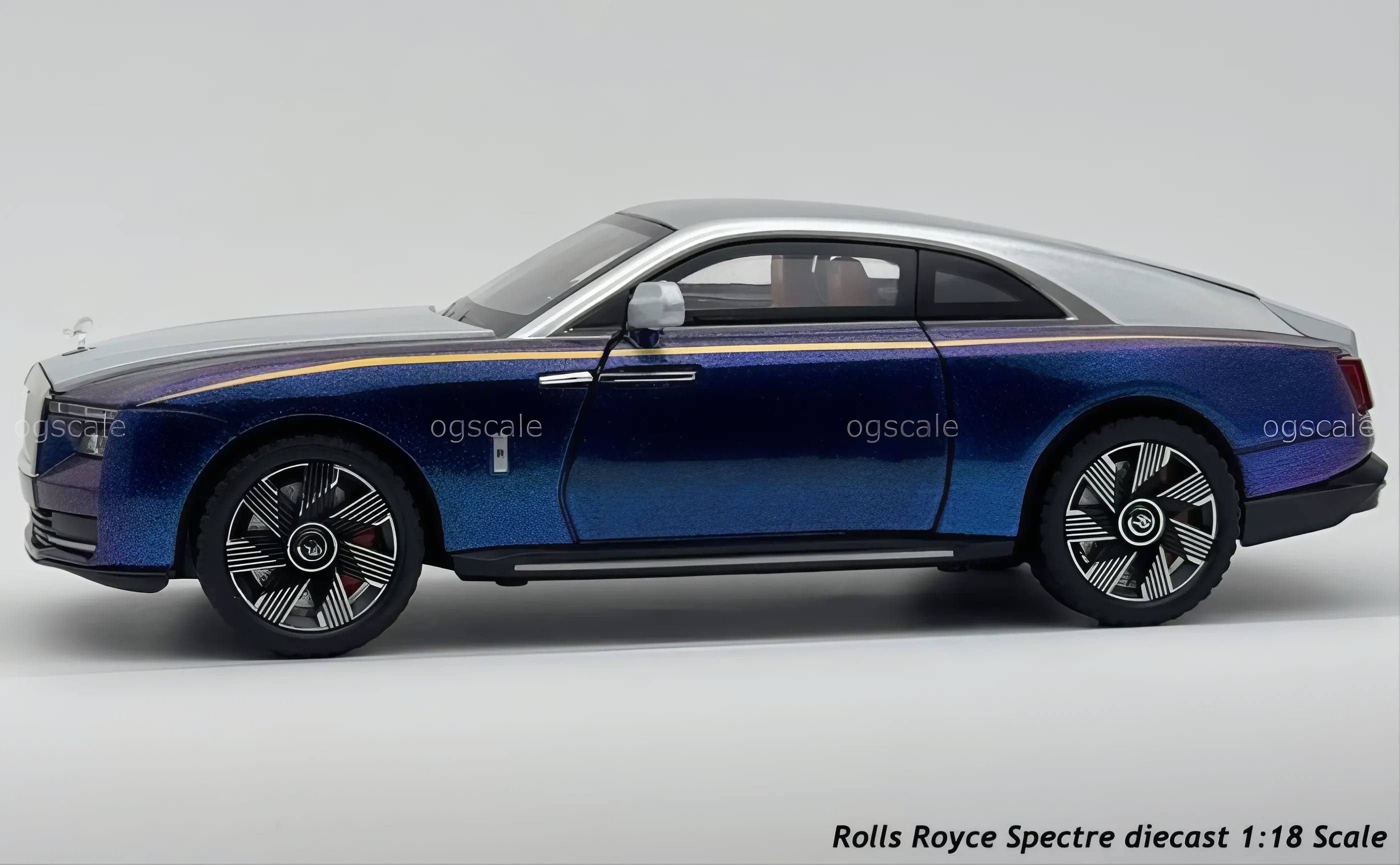 Rolls Royce Spectre diecast scale model car collectible - Large size