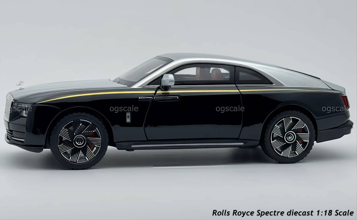 Rolls Royce Spectre diecast scale model car collectible - Large size