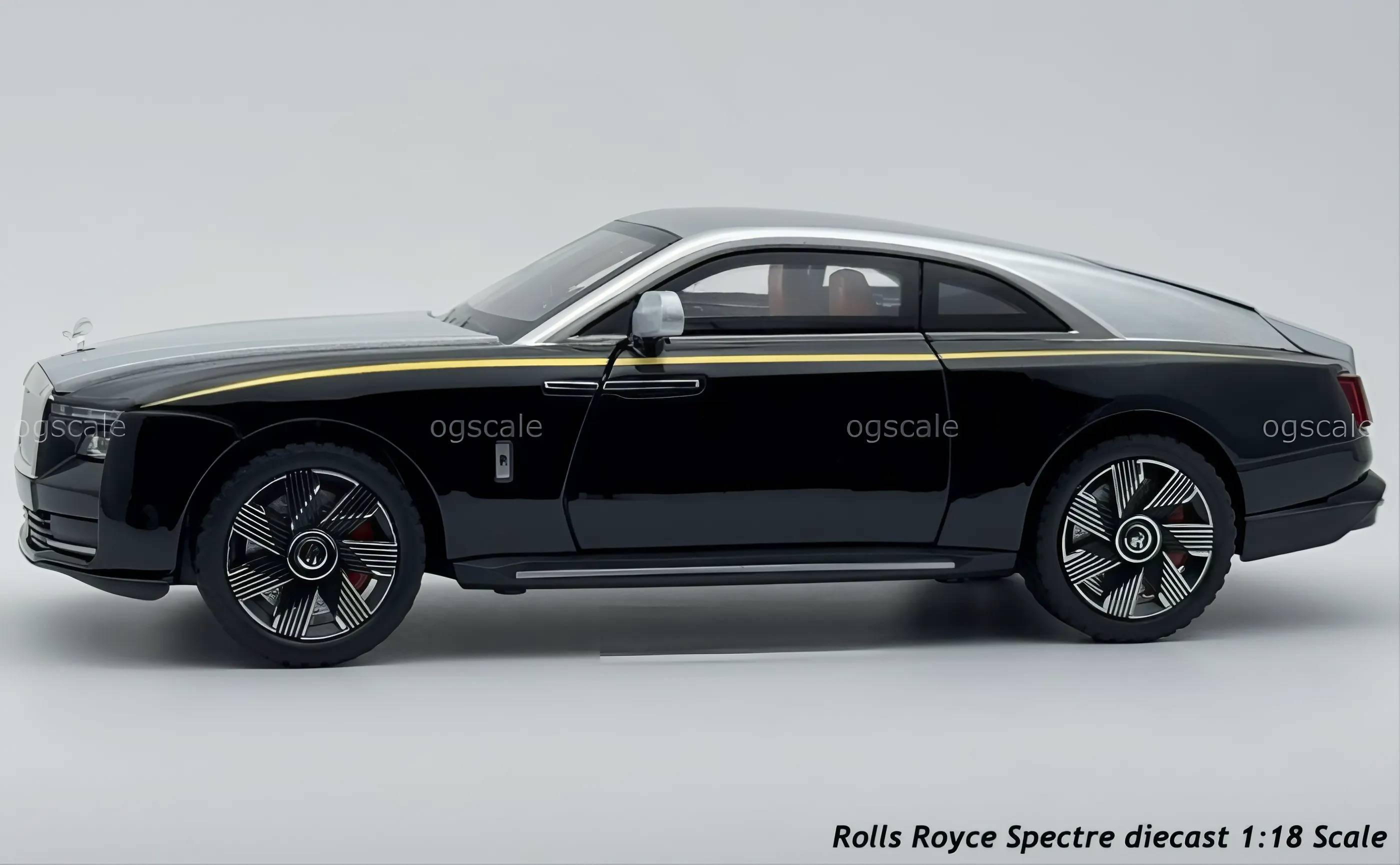 Rolls Royce Spectre diecast scale model car collectible - Large