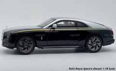 Rolls Royce Spectre diecast scale model car collectible - Large size
