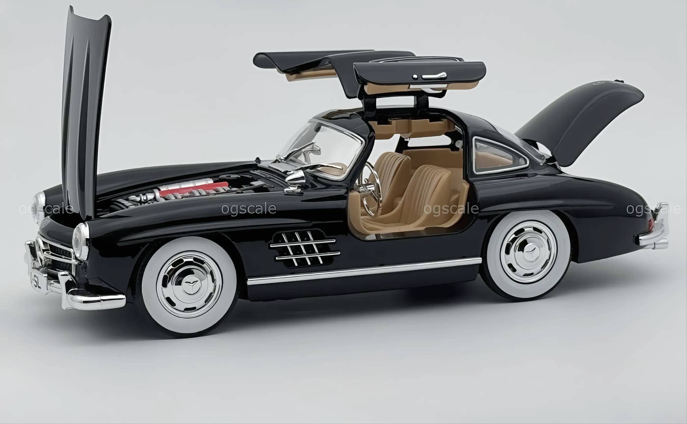 1954 Mercedes-Benz 300SL W198 diecast scale model car collectible - Large size