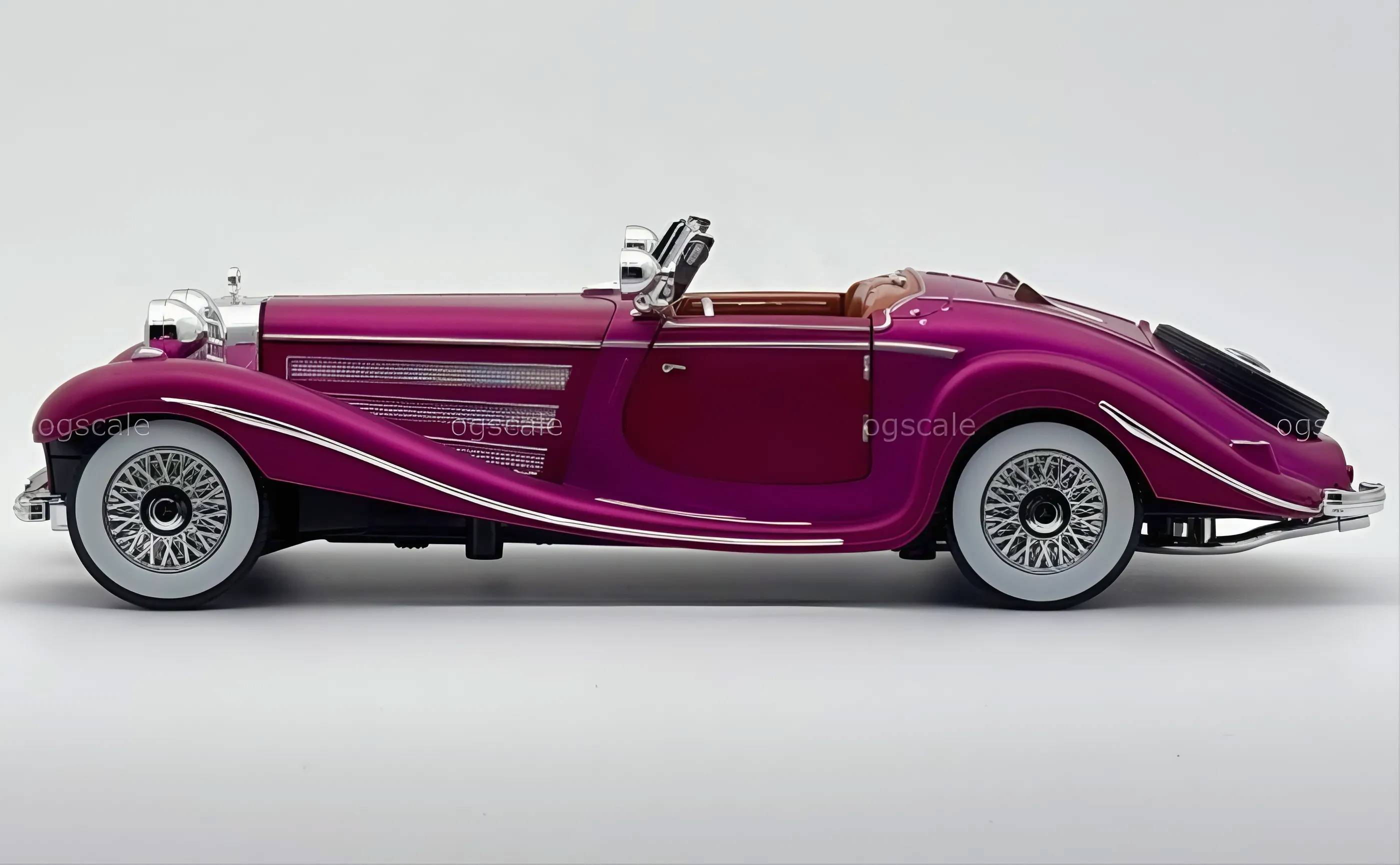 1936 Mercedes Benz 500K 1:24 Roadster diecast scale model car collectible