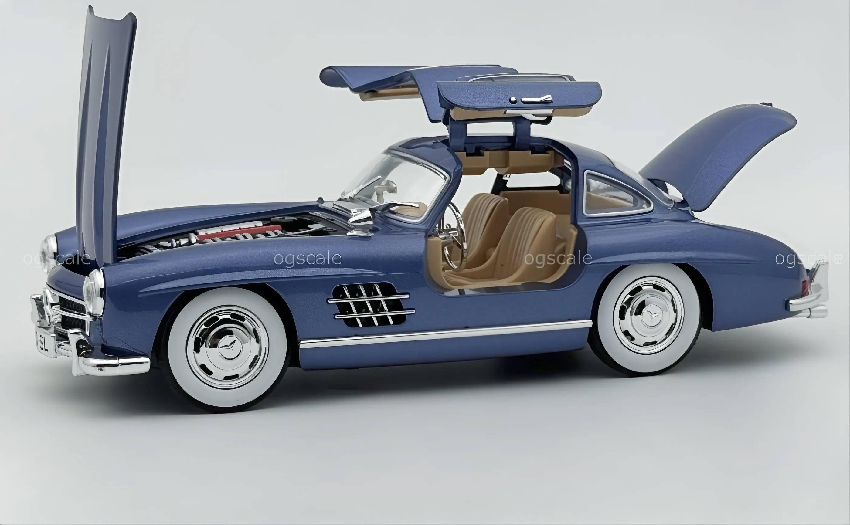 1954 Mercedes-Benz 300SL W198 diecast scale model car collectible - Large size