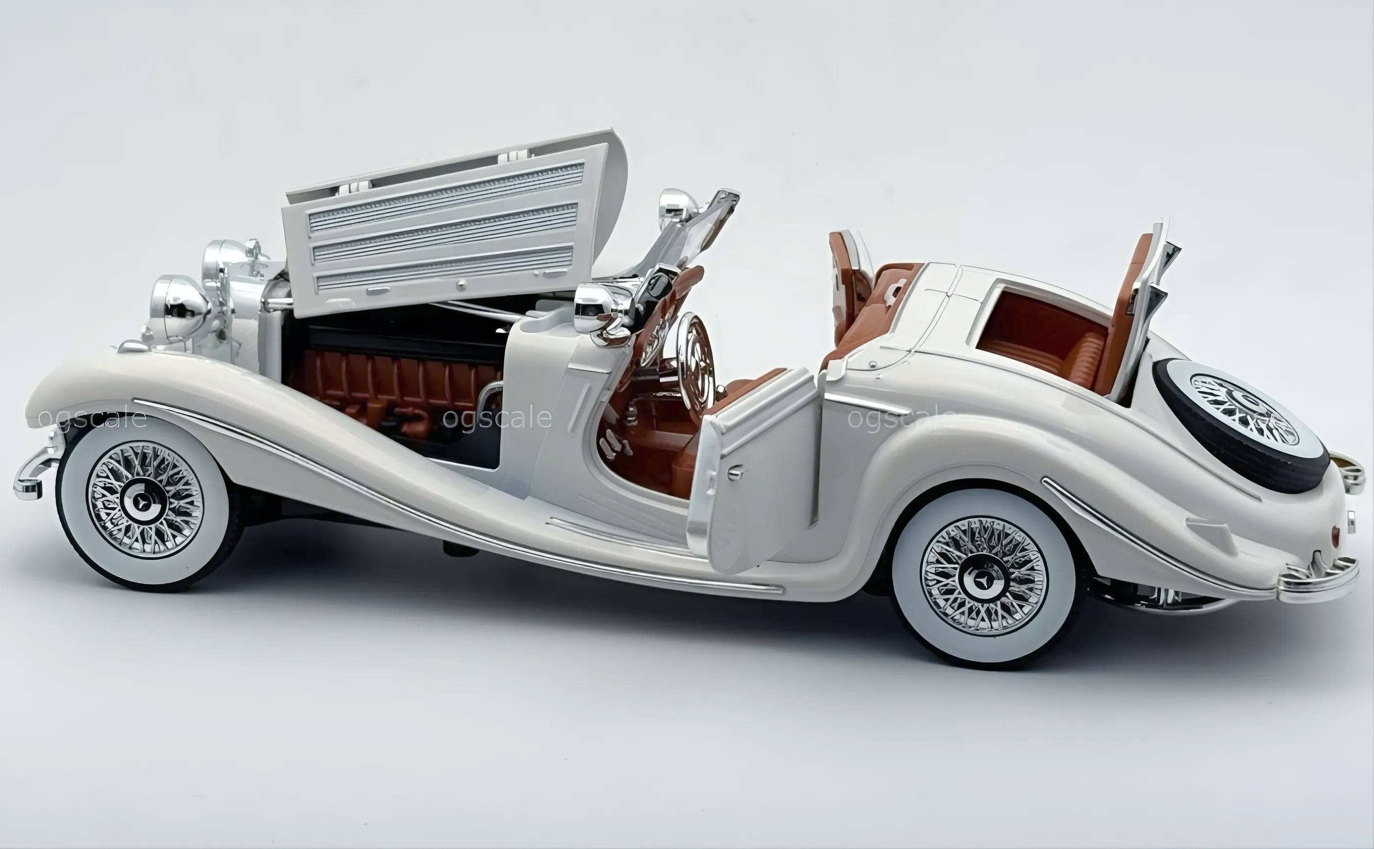 1936 Mercedes Benz 500K 1:24 Roadster diecast scale model car collectible