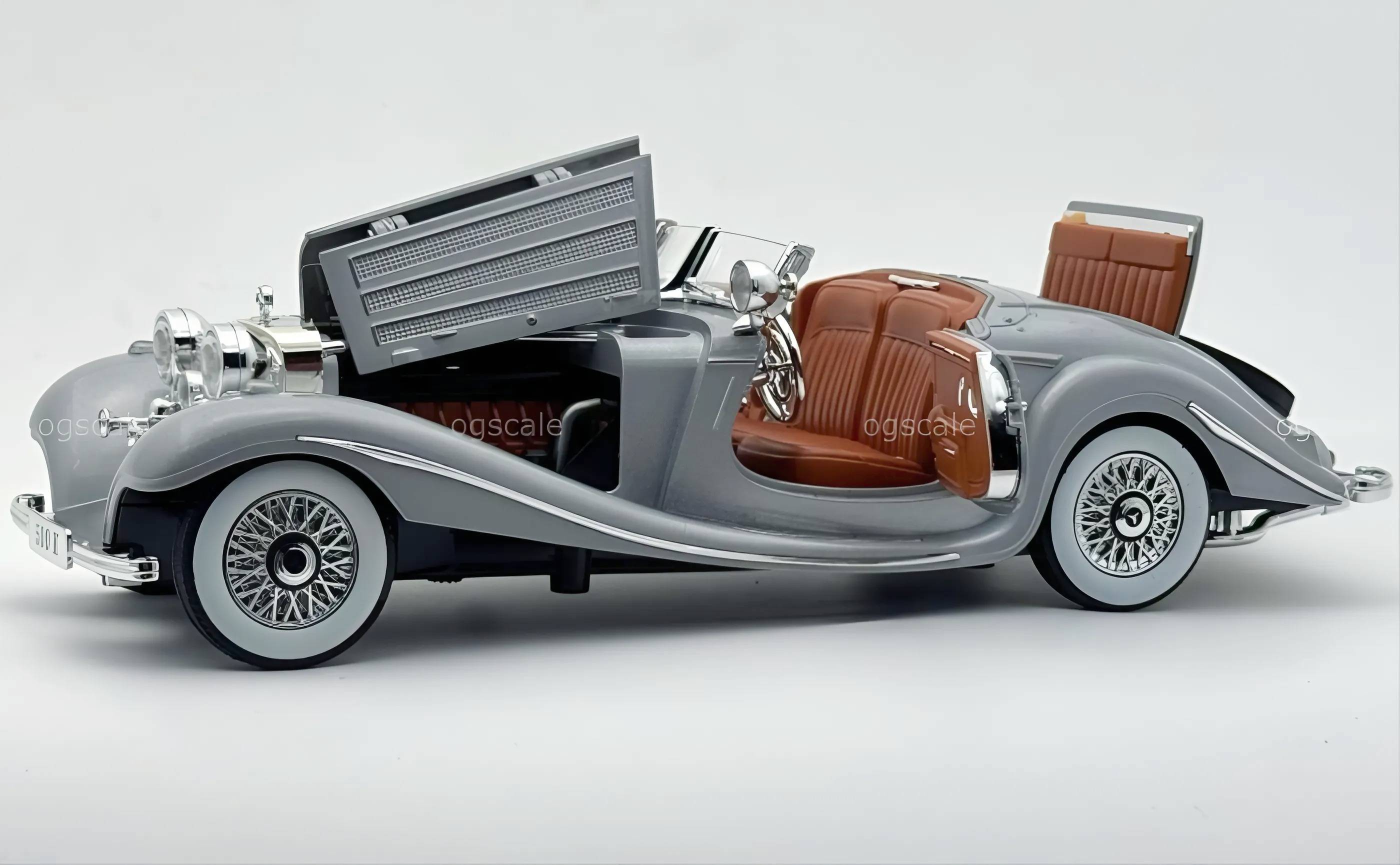 1936 Mercedes Benz 500K 1:24 Roadster diecast scale model car collectible