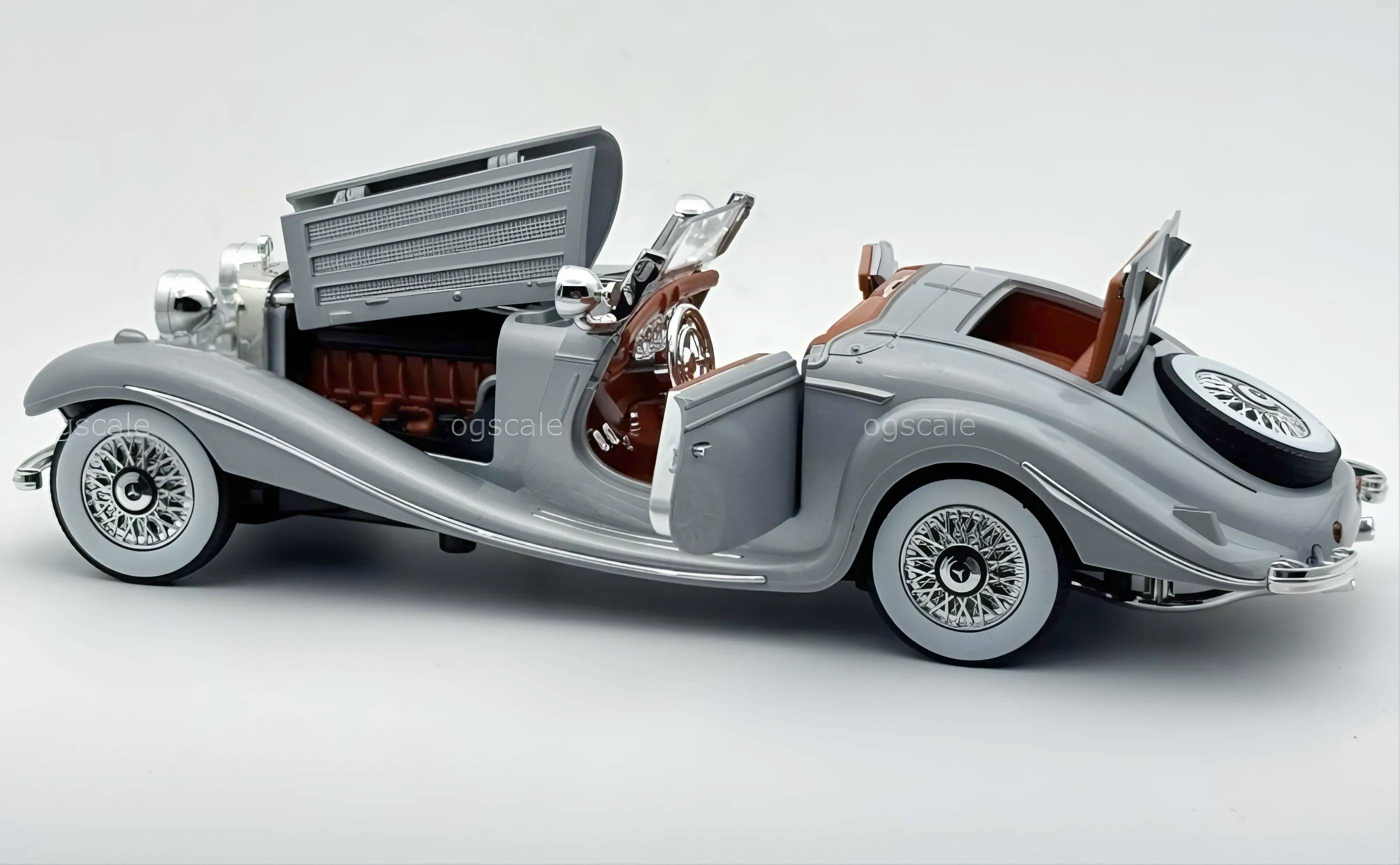 1936 Mercedes Benz 500K 1:24 Roadster diecast scale model car collectible