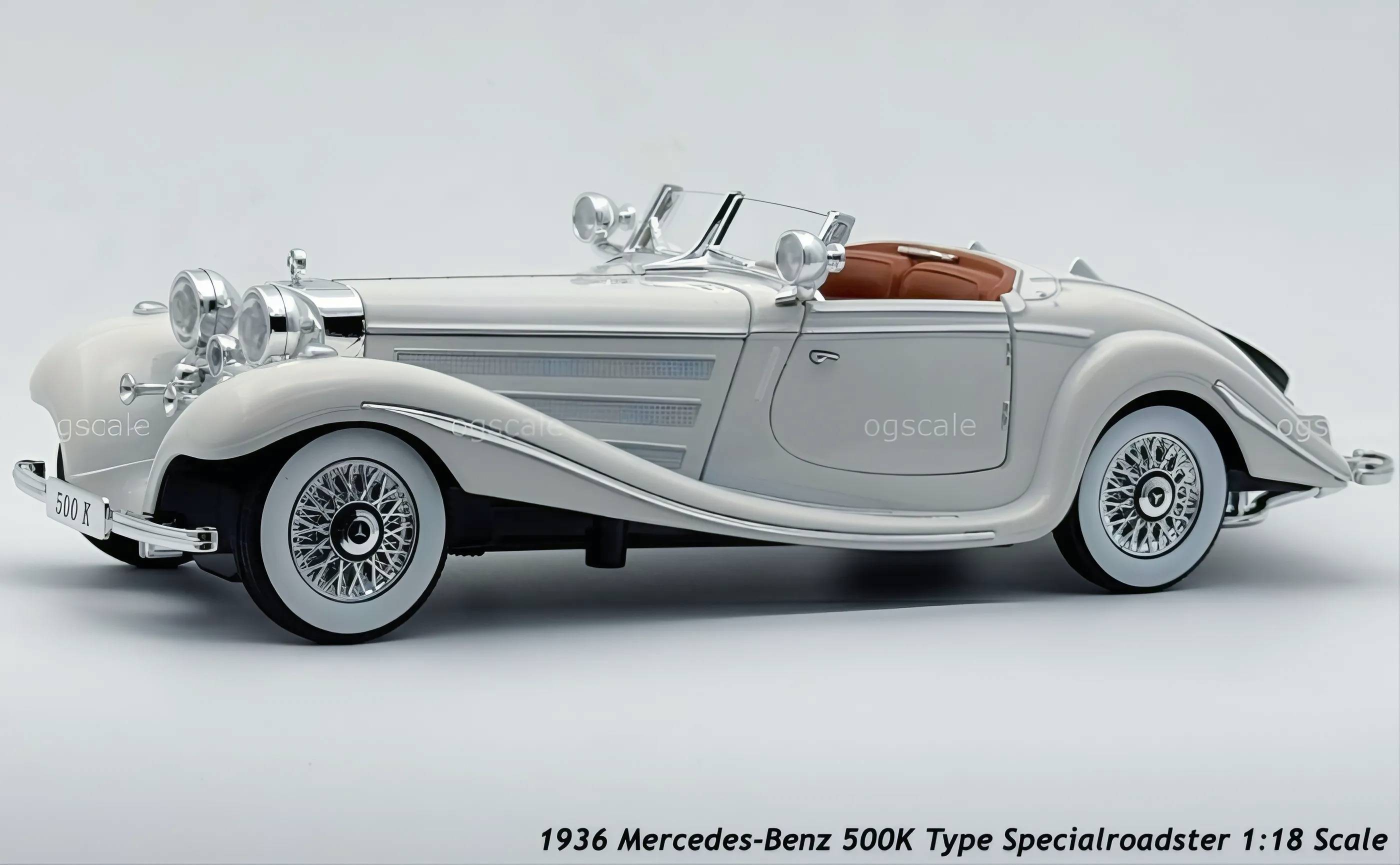 1936 Mercedes Benz 500K 1:24 Roadster diecast scale model car collectible