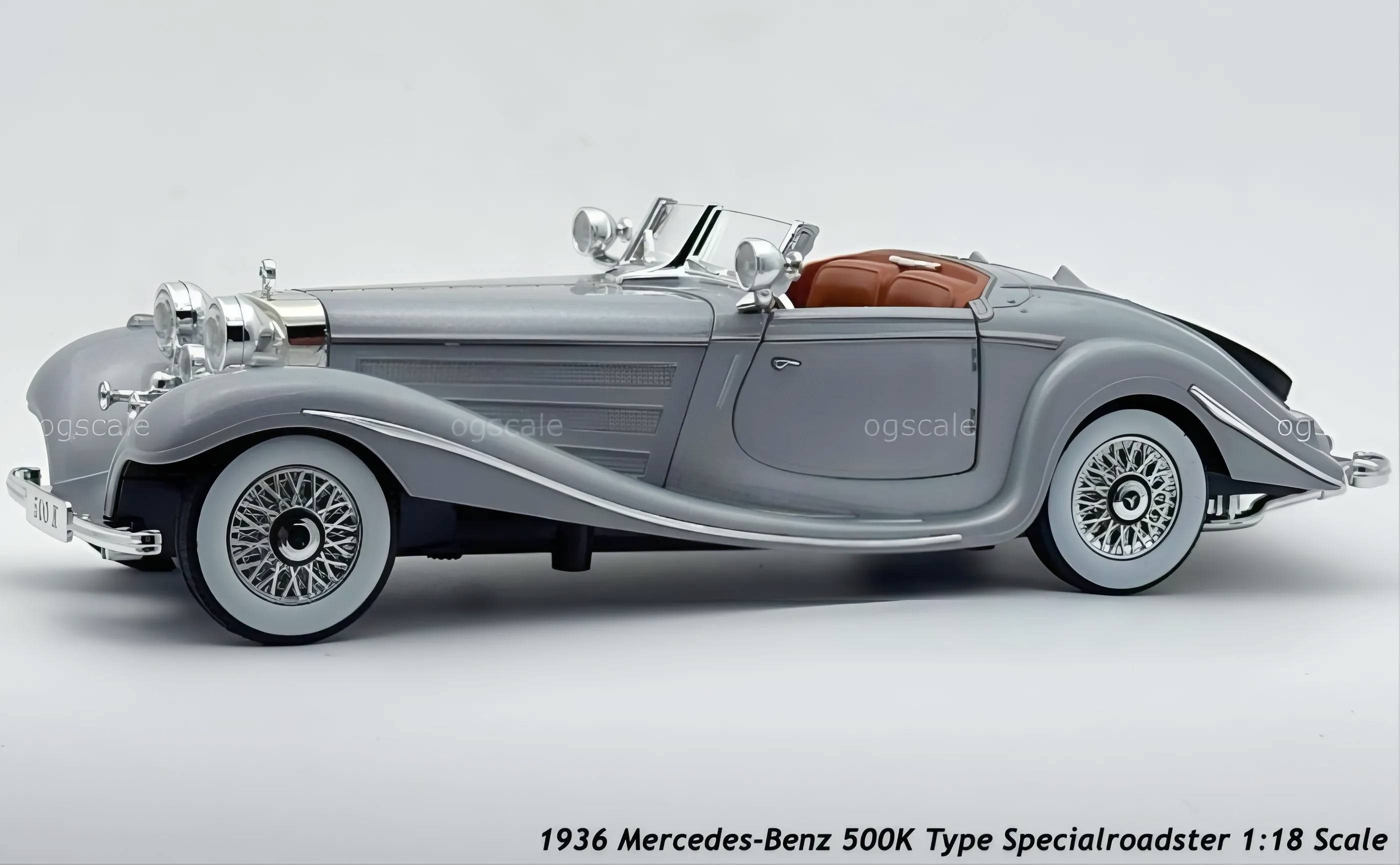 1936 Mercedes Benz 500K 1:24 Roadster diecast scale model car collectible