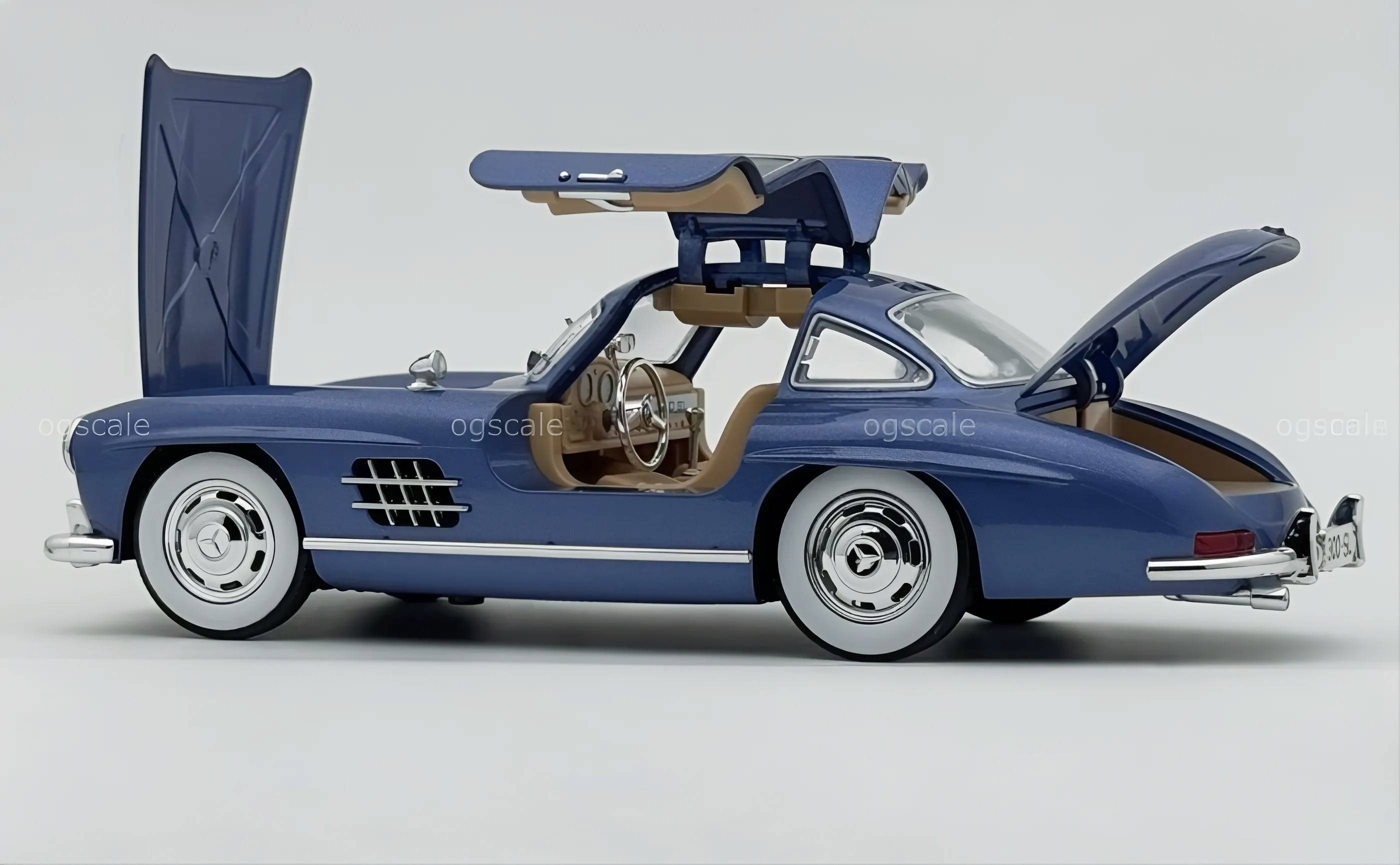 1954 Mercedes-Benz 300SL W198 diecast scale model car collectible - Large size