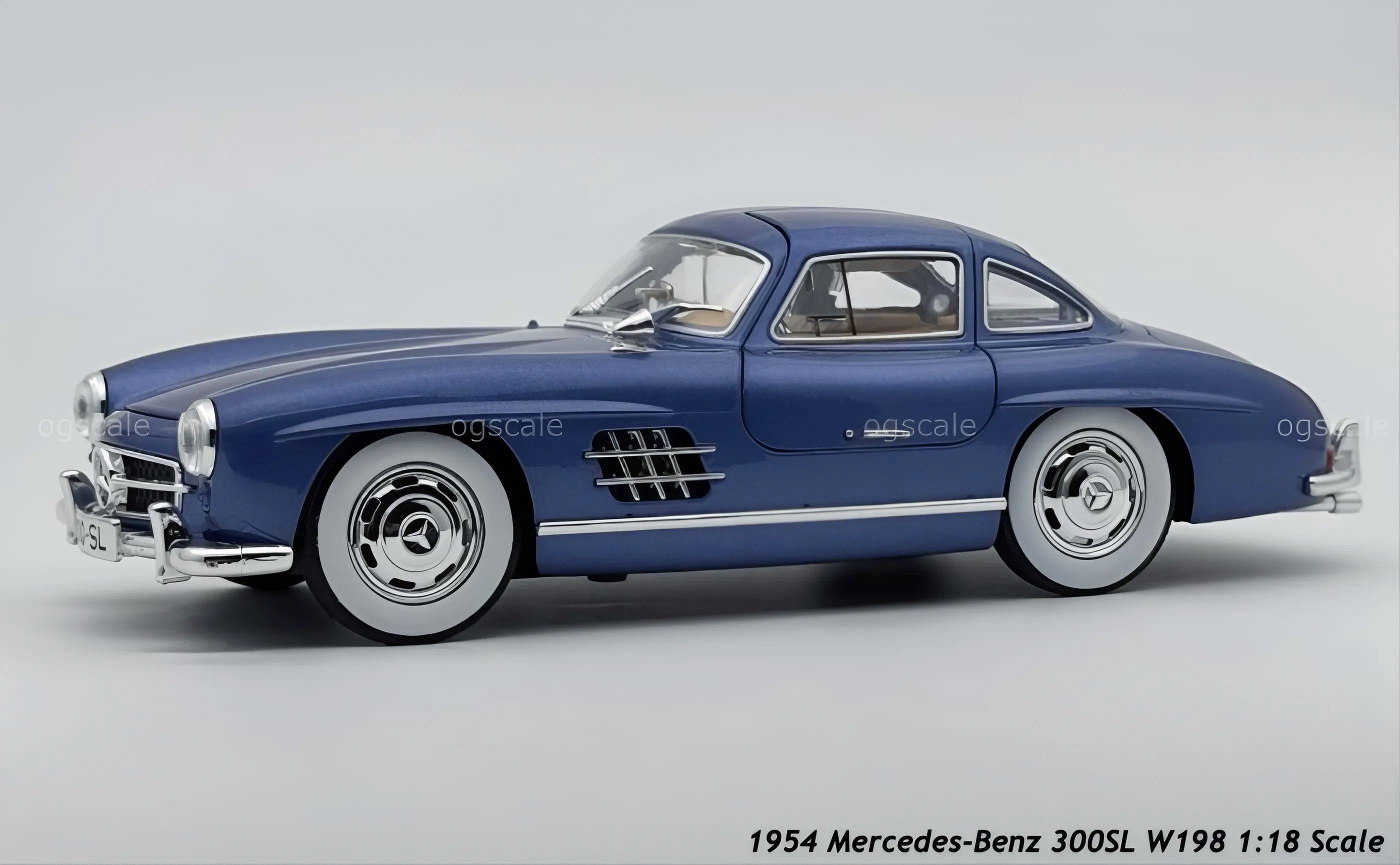 1954 Mercedes-Benz 300SL W198 diecast scale model car collectible - Large size