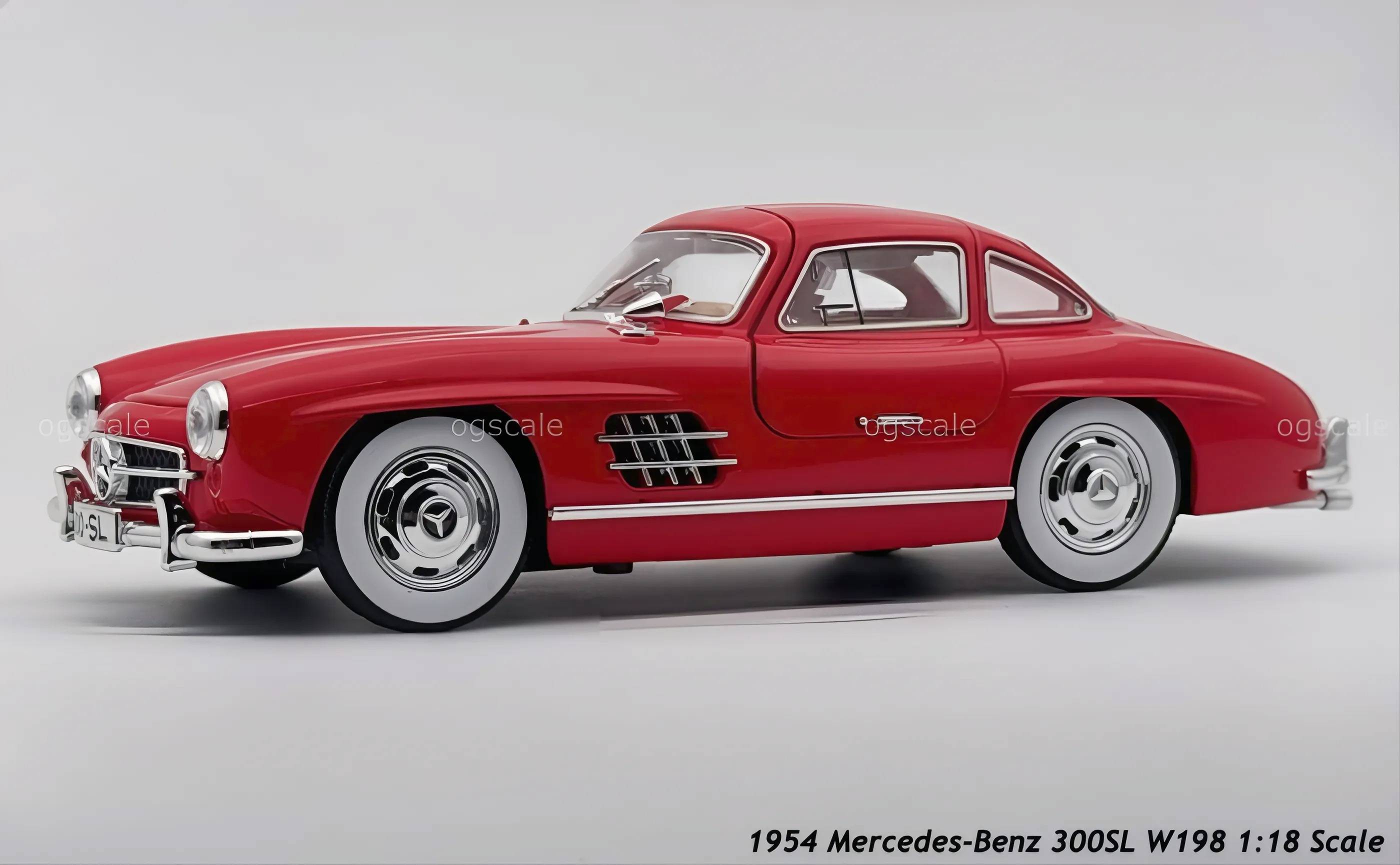 1954 Mercedes-Benz 300SL W198 diecast scale model car collectible - Large size