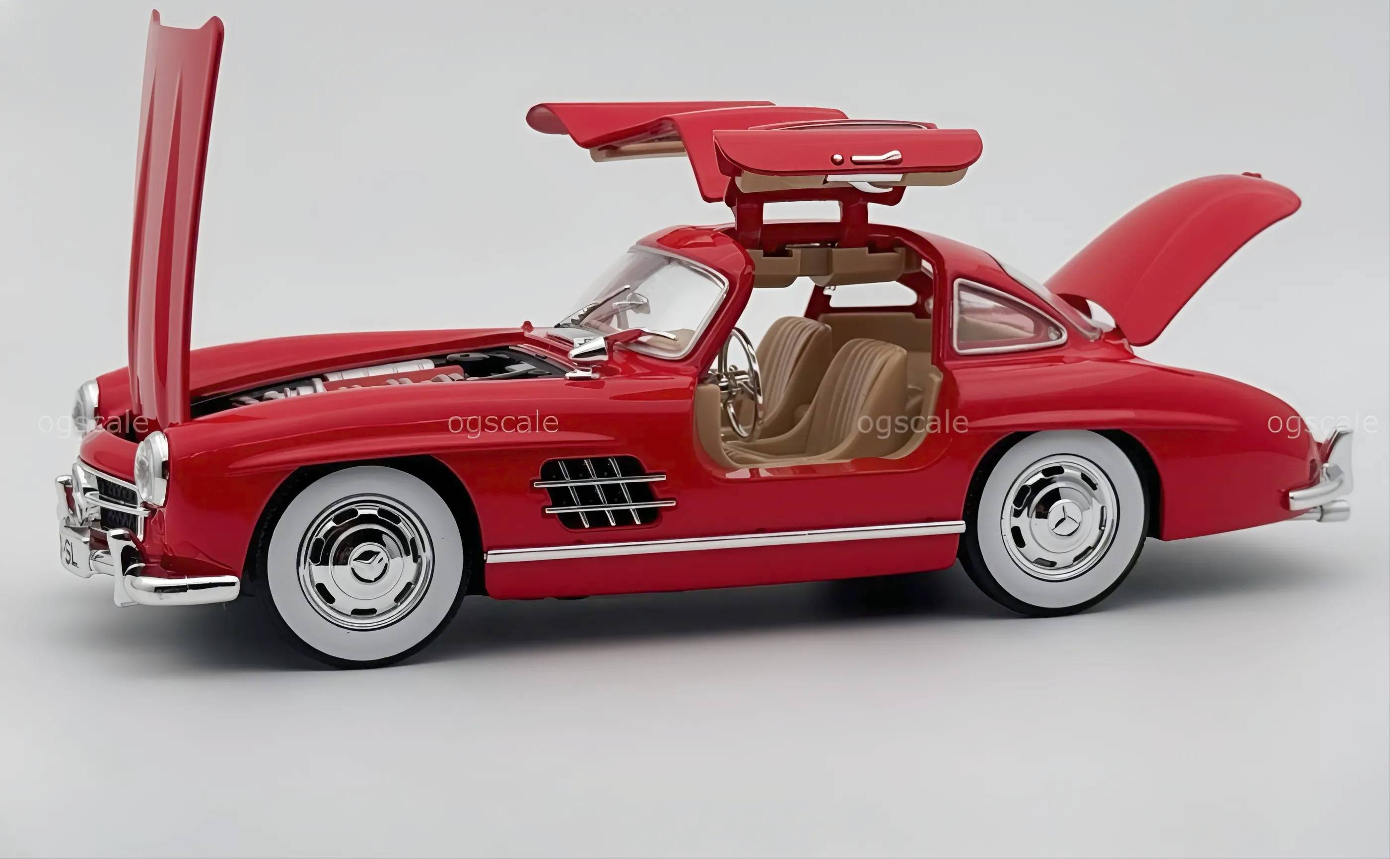 1954 Mercedes-Benz 300SL W198 diecast scale model car collectible - Large size