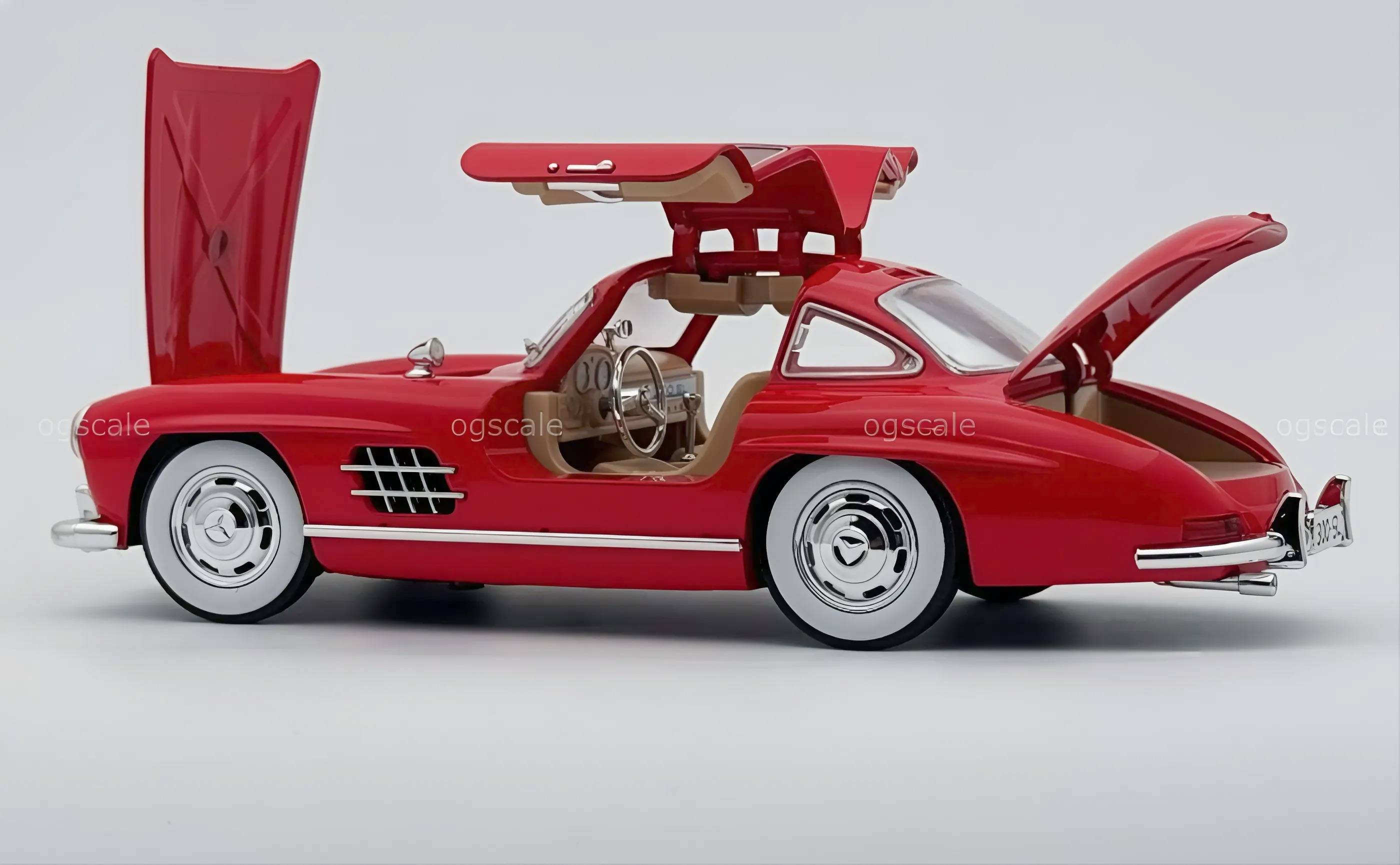 1954 Mercedes-Benz 300SL W198 diecast scale model car collectible - Large size