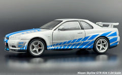 Nissan Skyline GT-R R34 Fast & Furious 1:24 diecast scale model car