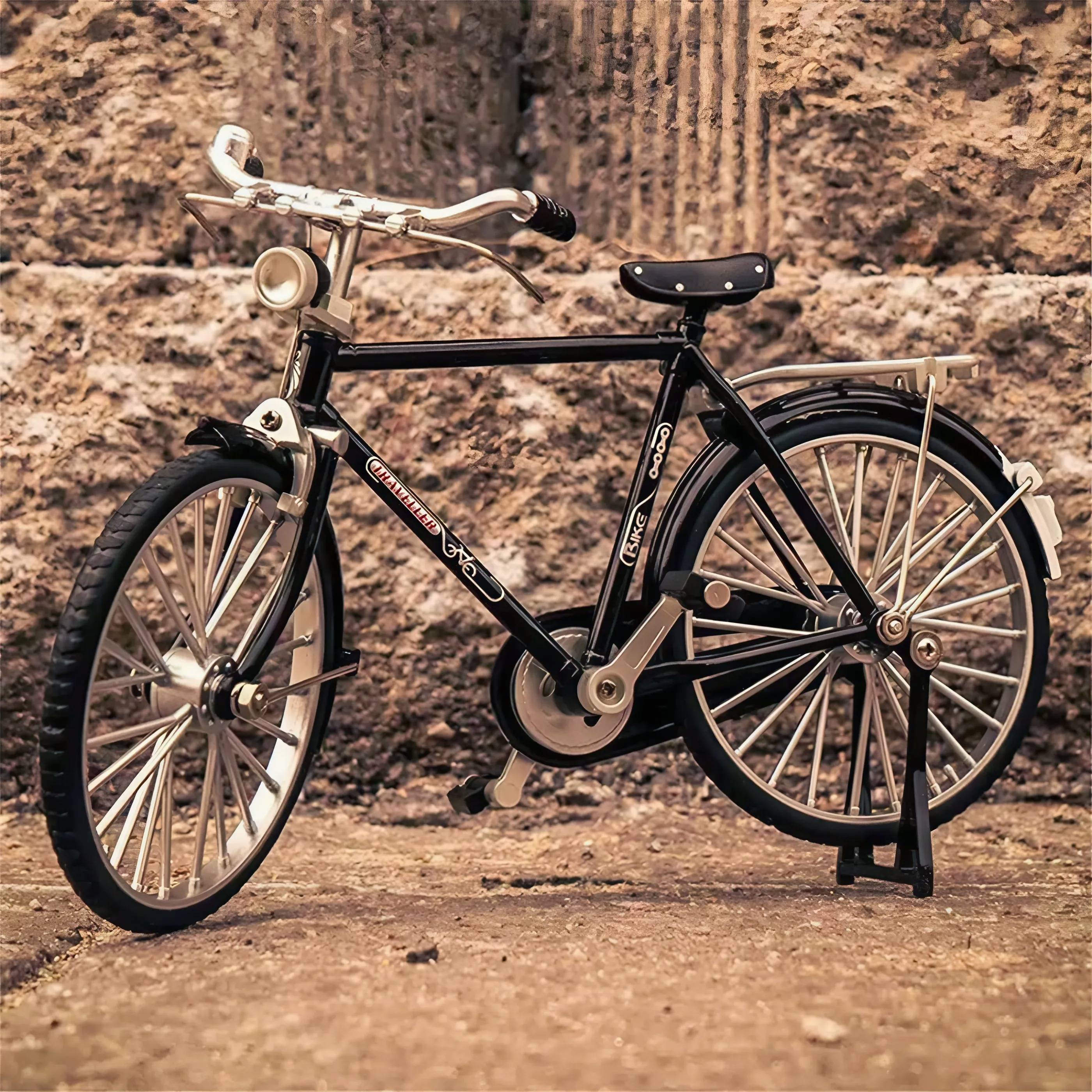 Classic Bicycle Metal Scale Model Diecast Miniature Collection with accessories