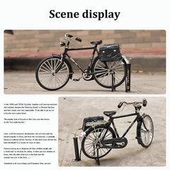 Classic Bicycle Metal Scale Model Diecast Miniature Collection with accessories
