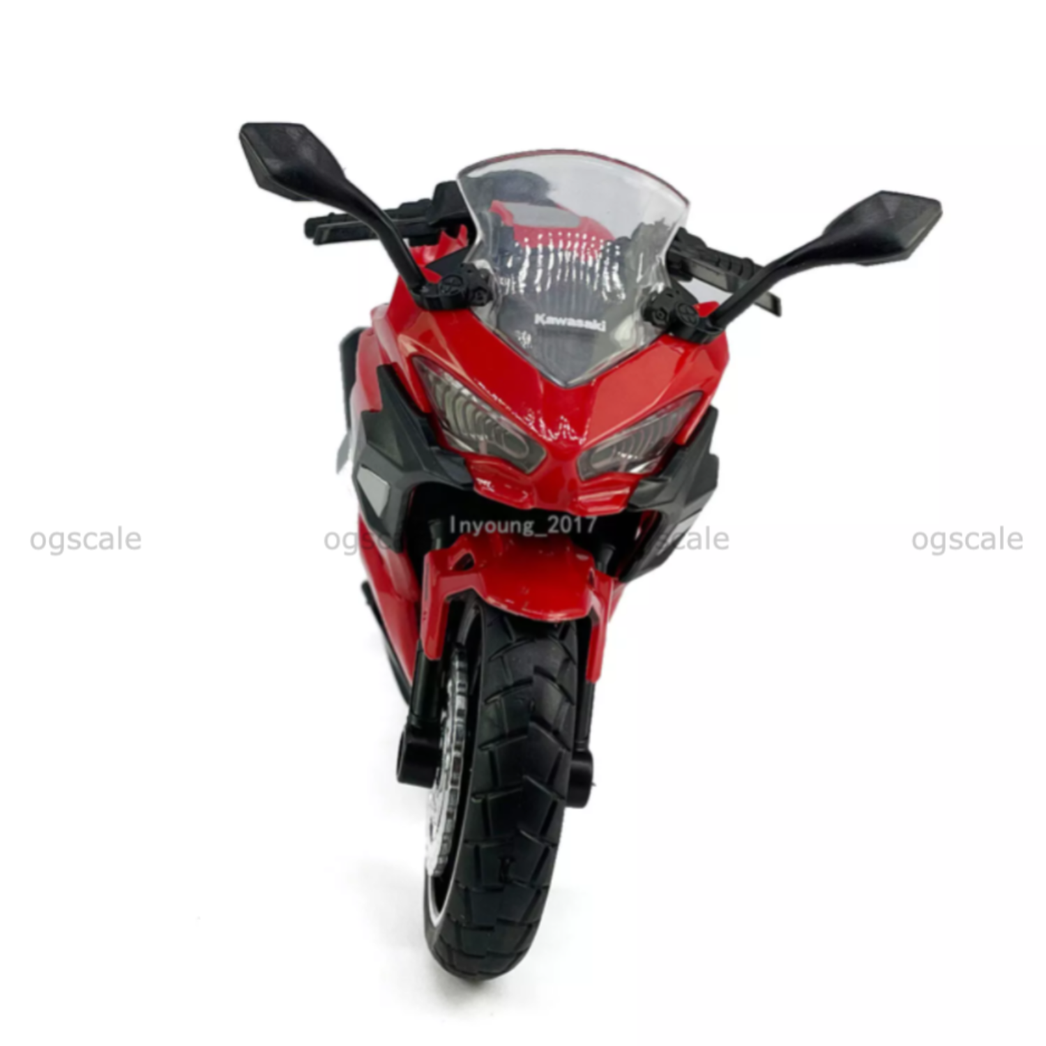 Kawasaki Ninja 400 Red 1:12 CCA licensed diecast scale model bike collectible