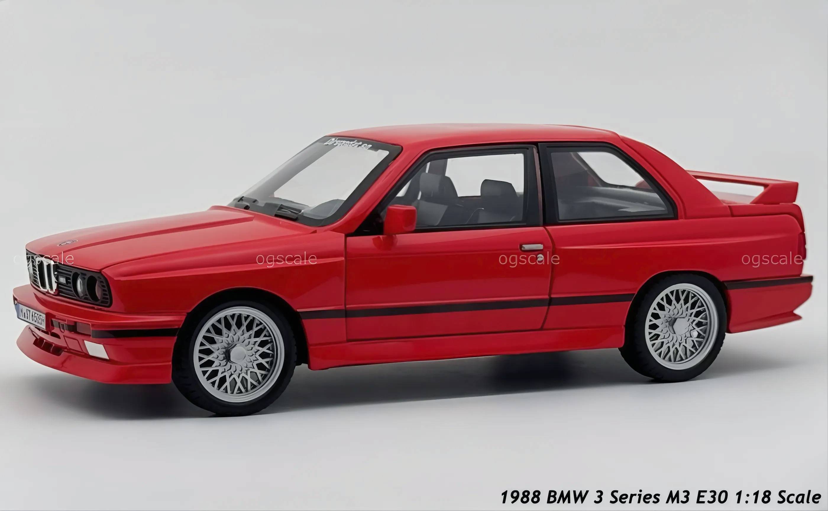 1988 BMW 3 Series M3 E30 1:18 diecast Scale Model car - Big Size