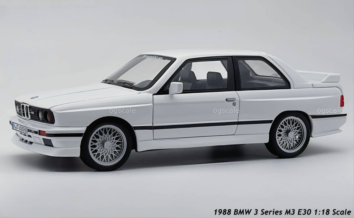 1988 BMW 3 Series M3 E30 1:18 diecast Scale Model car - Big Size