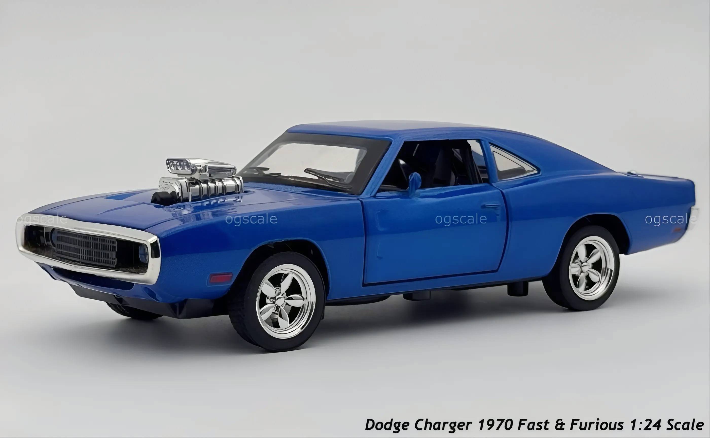 1970 Dodge Charger Fast & Furious 1:18 diecast Scale Model Car - Large size