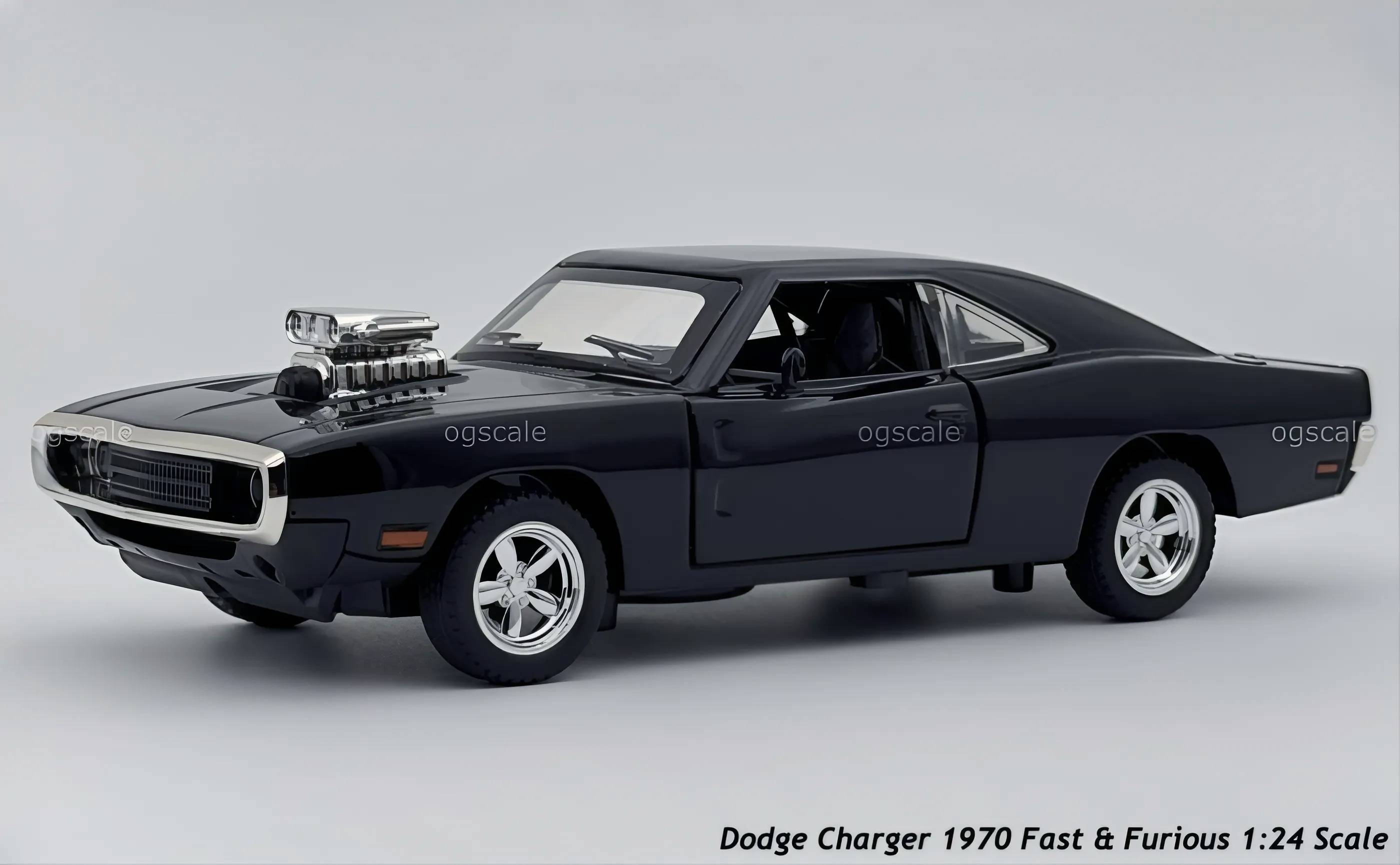 1970 Dodge Charger Fast & Furious 1:18 diecast Scale Model Car - Large size
