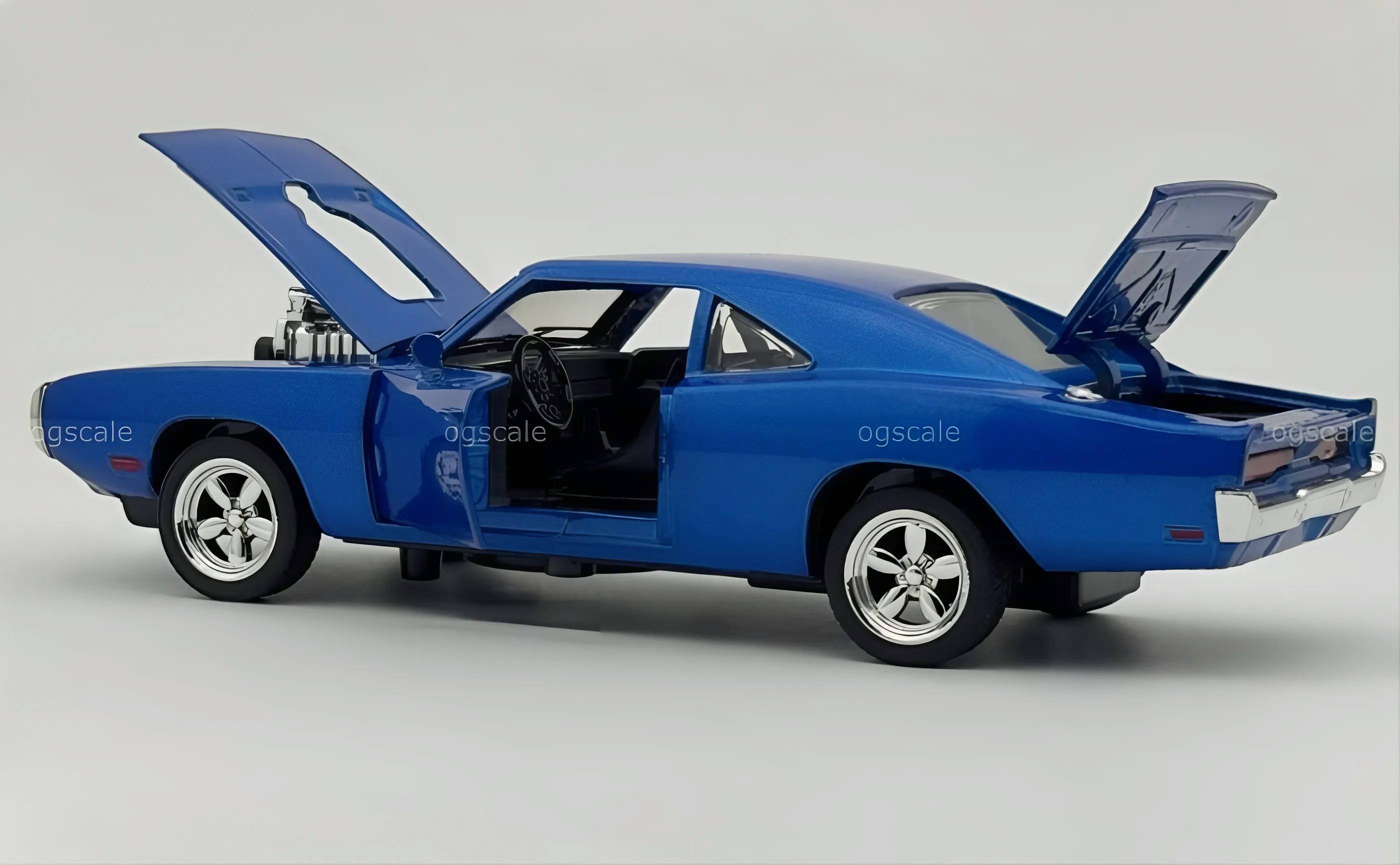 1970 Dodge Charger Fast & Furious 1:18 diecast Scale Model Car - Large size
