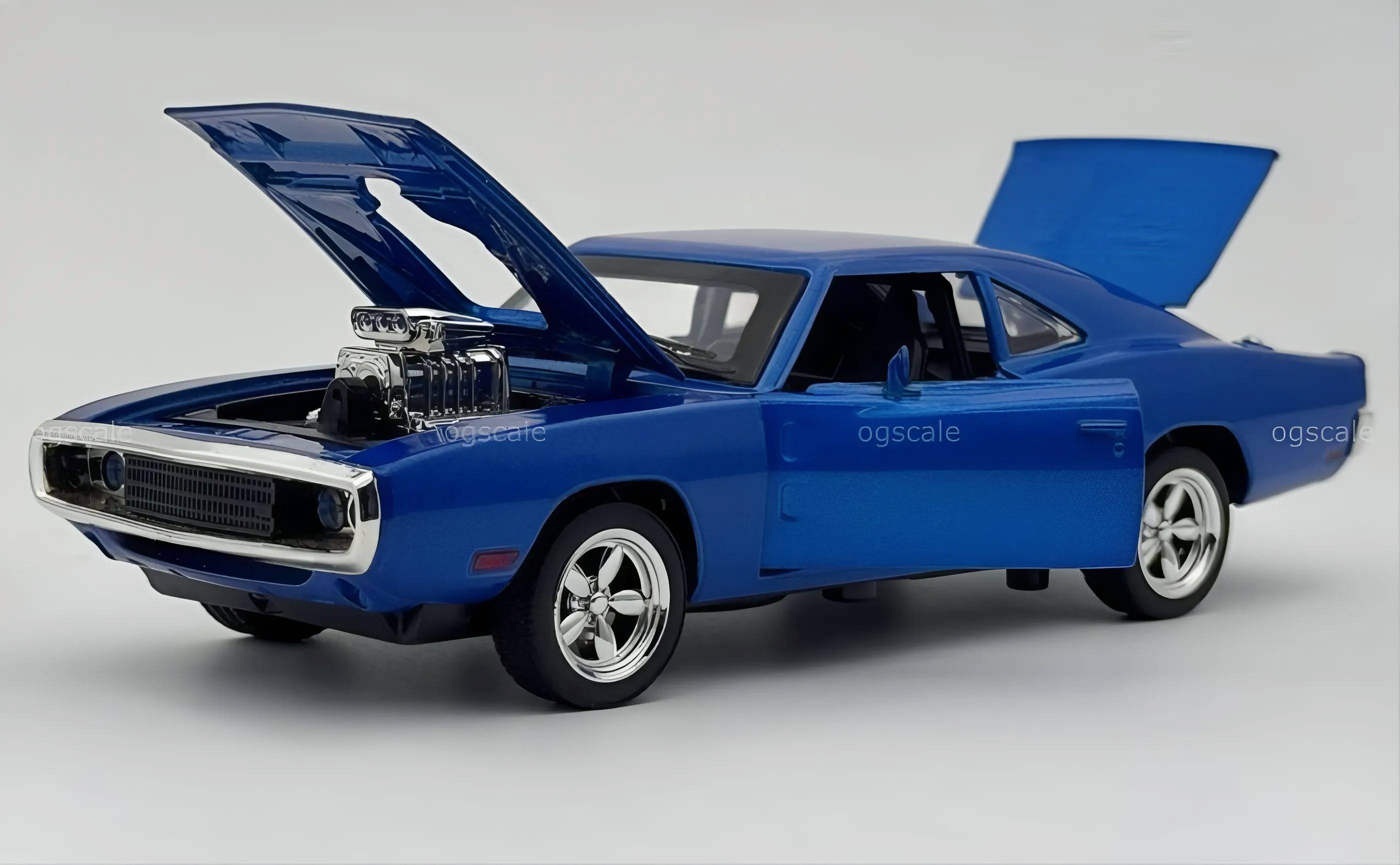 1970 Dodge Charger Fast & Furious 1:18 diecast Scale Model Car - Large size
