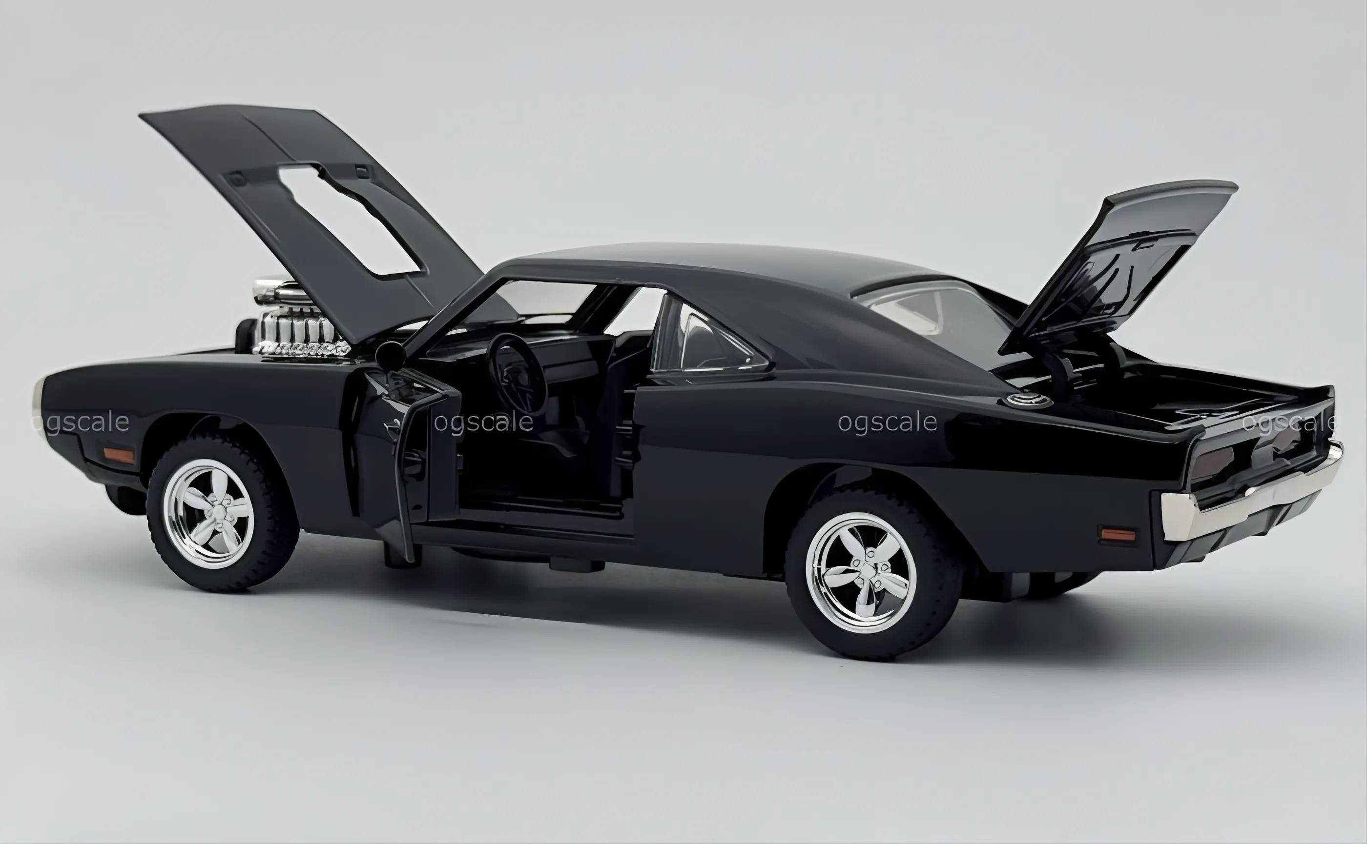1970 Dodge Charger Fast & Furious 1:18 diecast Scale Model Car - Large size