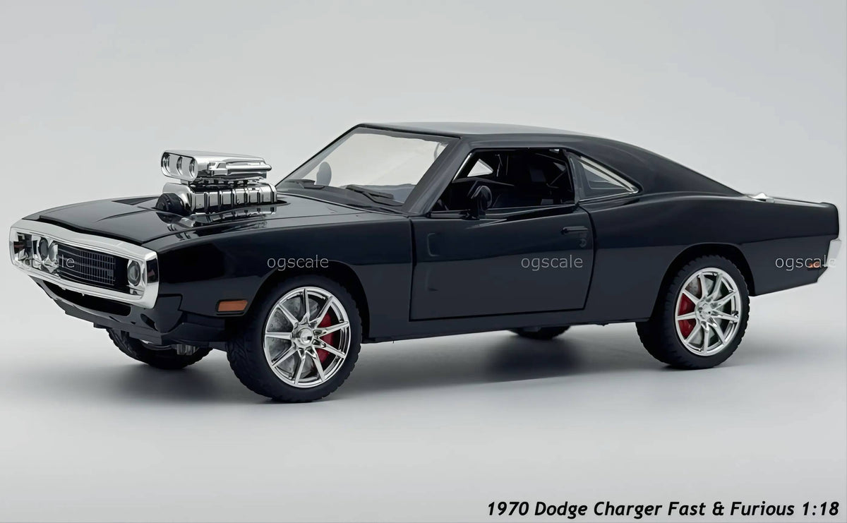 1970 Dodge Charger Fast & Furious 1:18 diecast Scale Model Car - Large size
