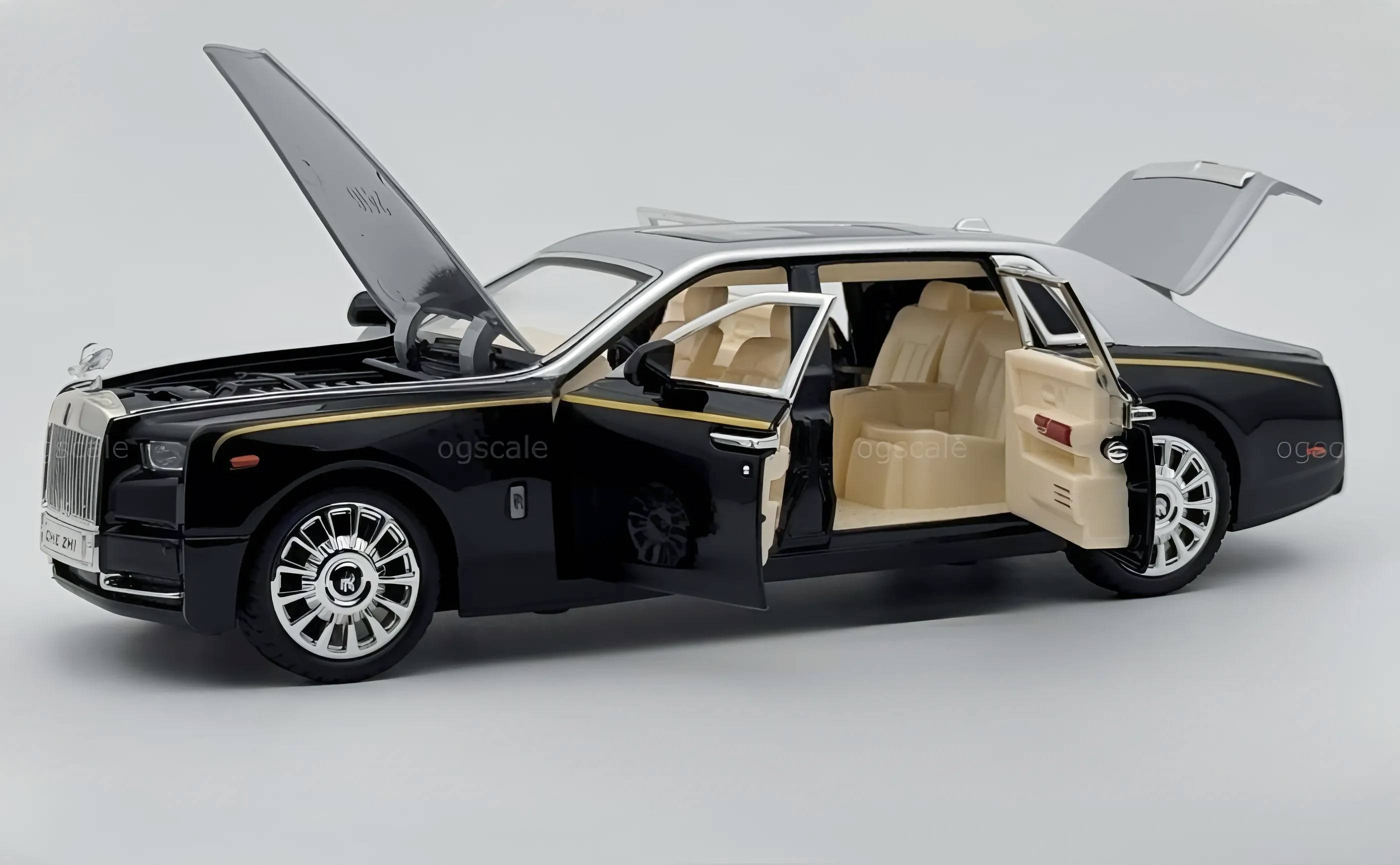 Rolls Royce Phantom VIII diecast scale miniature car - Large size