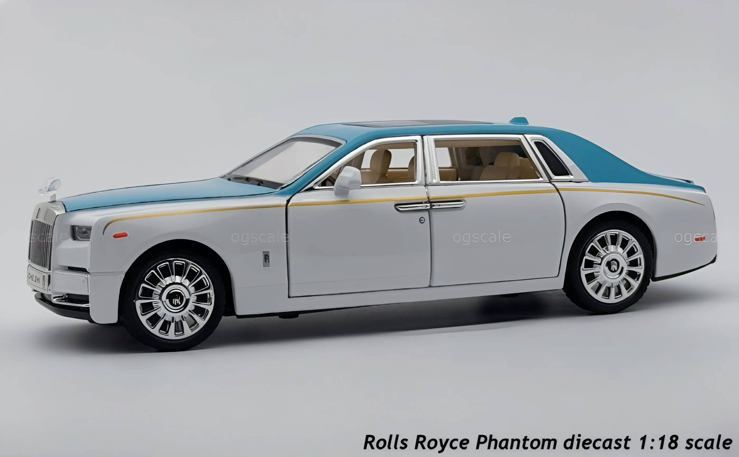 Rolls Royce Phantom VIII diecast scale miniature car - Large size